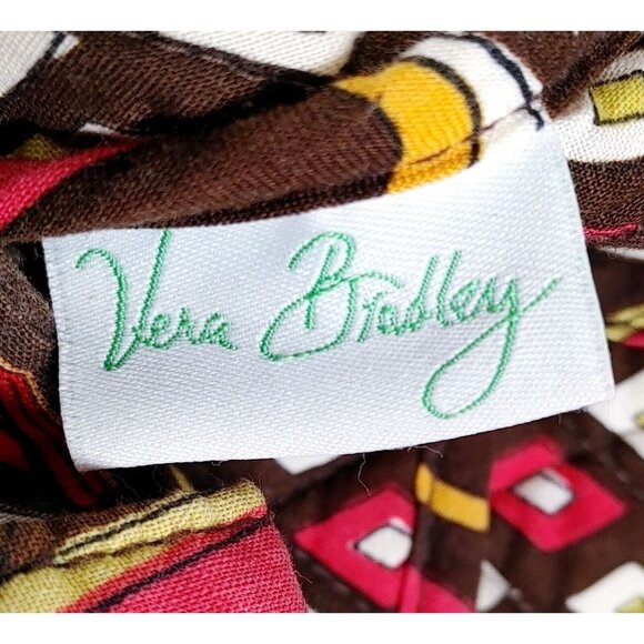 Vera Bradley Puccini Retired Pattern Small Tote Toggle Close Brown Abstract - Picture 8 of 9